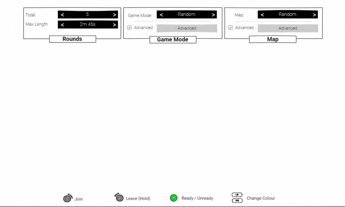 The first UI design iteration