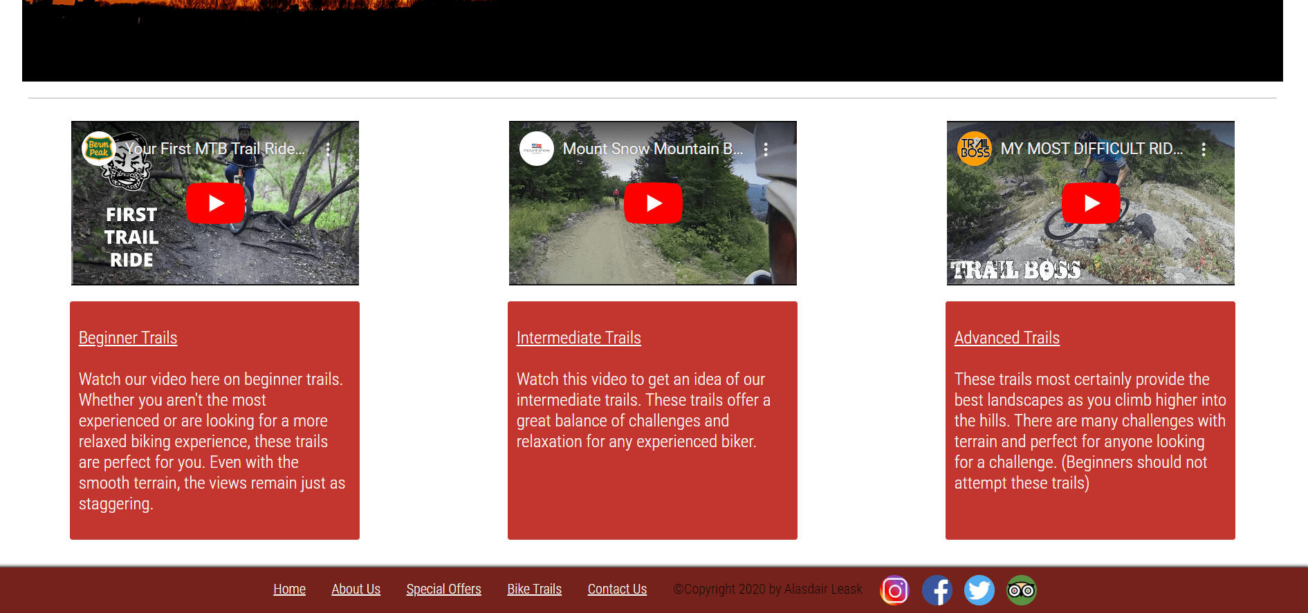 Final product - bike trails